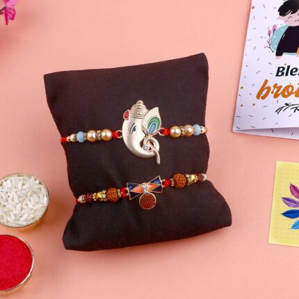 Traditional Treasure Bhaiya Rakhi Set of 2