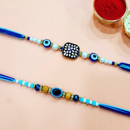 Multi-Colour Designer Rakhi Set