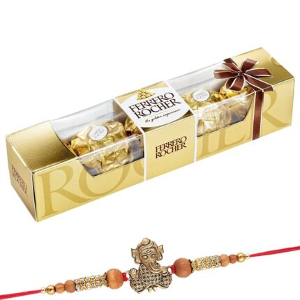 Ganesha Rakhi with Ferrero Rocher