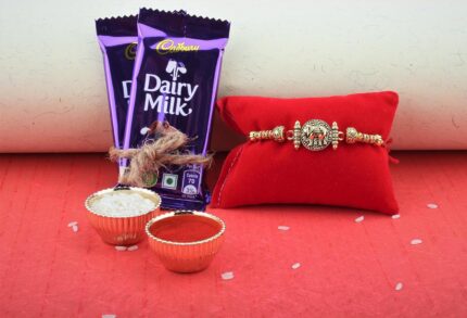 Elephant Design Rakhi with Cadbury Dairy Milk