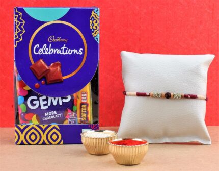 Designer Rakhi with Cadbury Celebrations