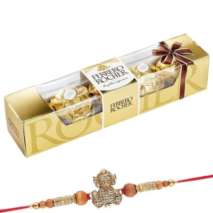 Designer Ganesha Rakhi with Ferrero Rocher