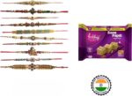 Designer Rakhi and Haldiram’s Soanpapdi combo