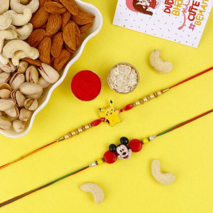 Festive Indulgence Rakhi and Assorted Dry Fruits Combo