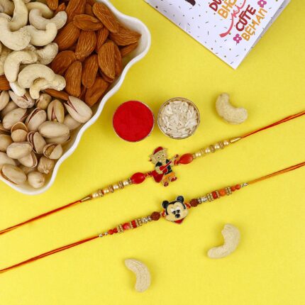 Joyful Celebration Rakhi with Nutty Delights