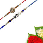 Golden Peacock Rakhi Pack Of 2