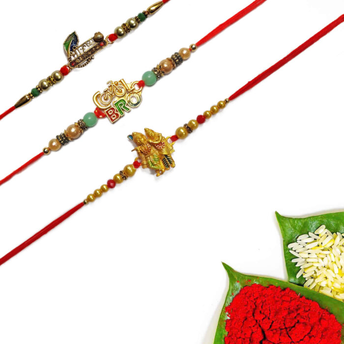 Padmabuja's Striking Cool Bro Rakhi Set Of 3