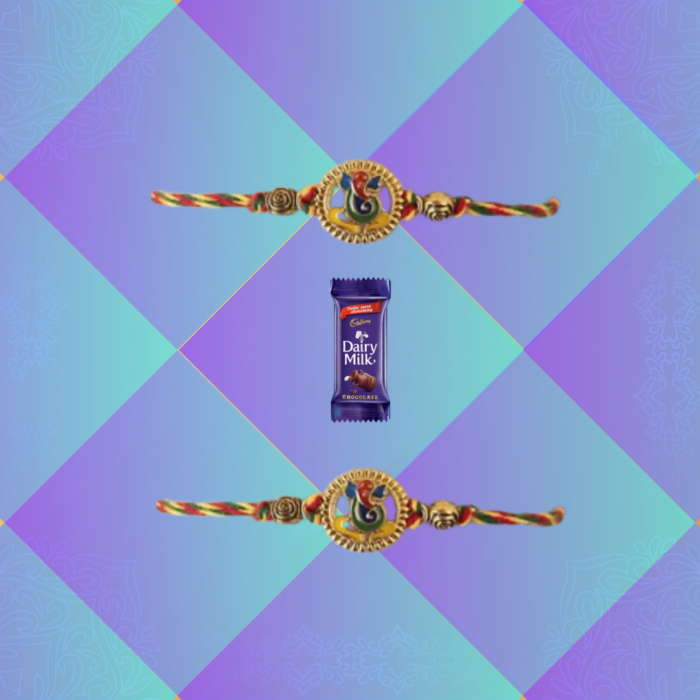 Padmabuja Ganesha Rakhi with Cadbury Dairy Milk