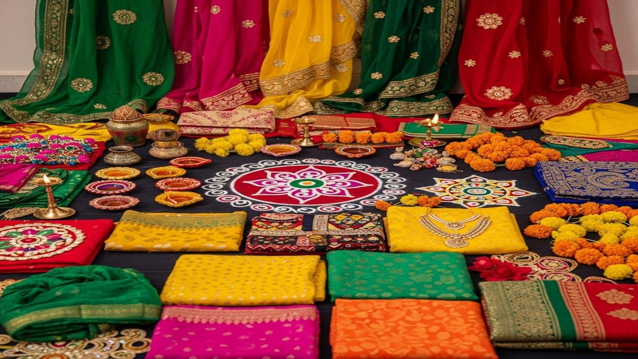 नवरात्रि की तैयारी में कौनसे रंग शुभ होते हैं?