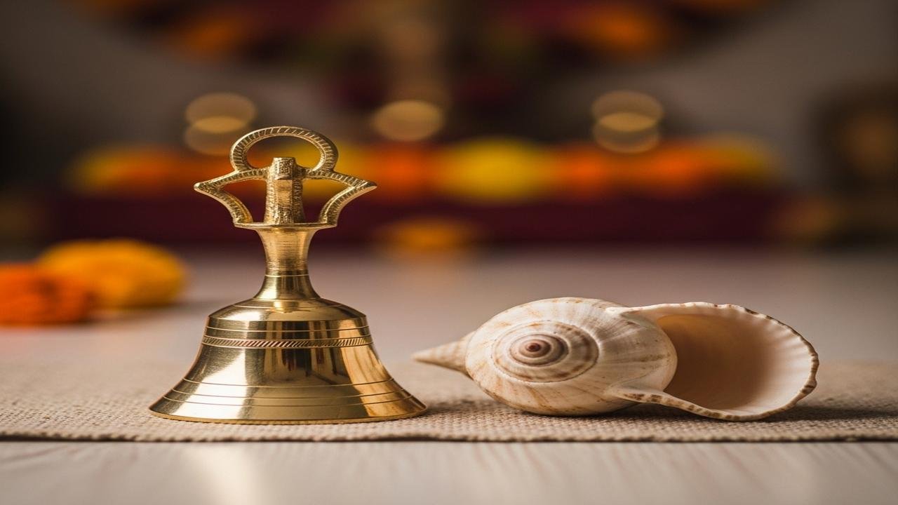 नवरात्रि की तैयारी में घंटी और शंख का महत्व क्यों है?