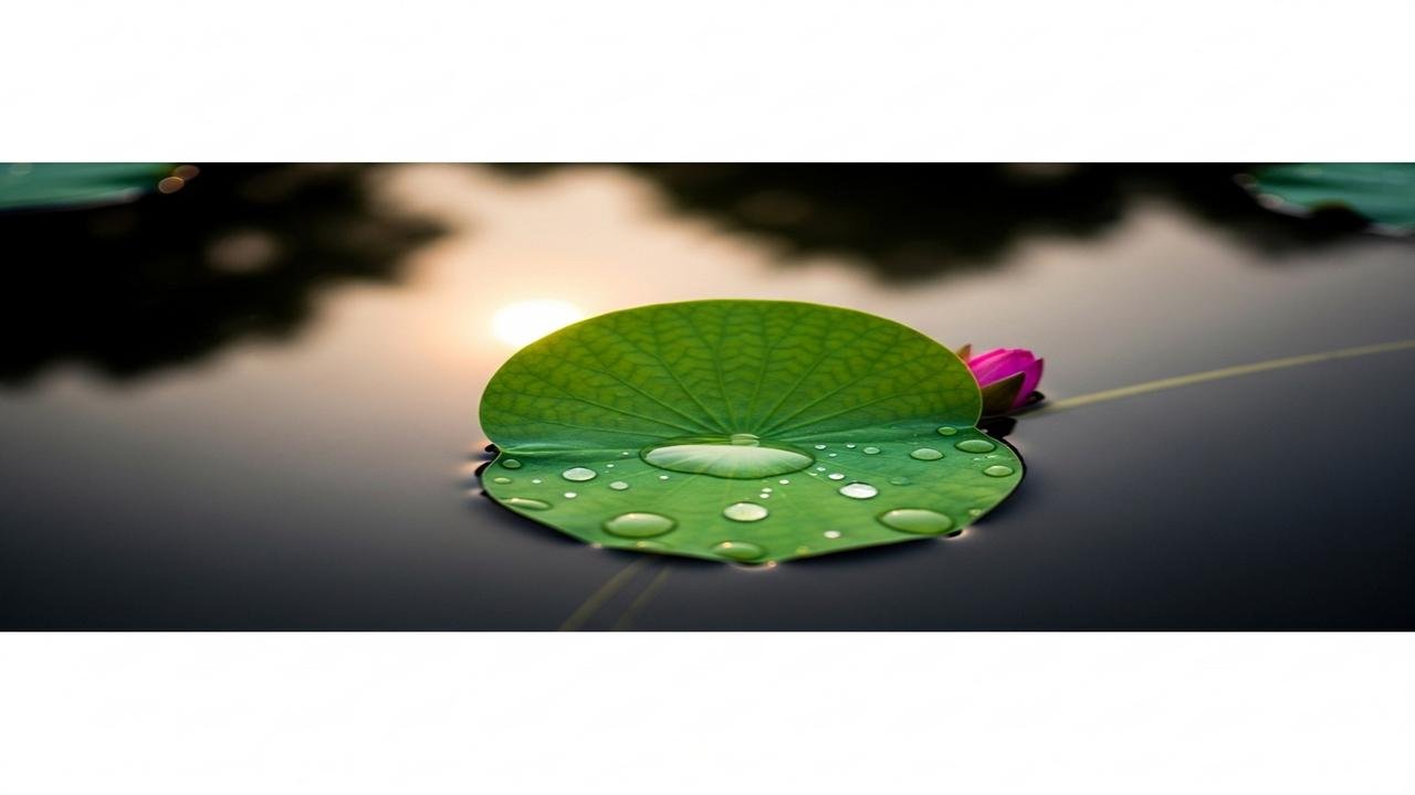 Krishna Compares the Detached Yogi to a Lotus Leaf