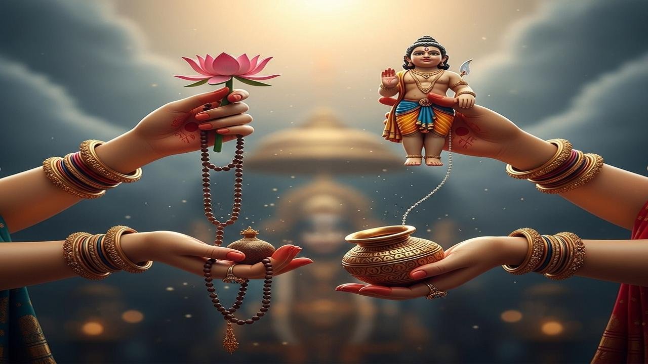 माँ स्कंदमाता के चार हाथों का रहस्य