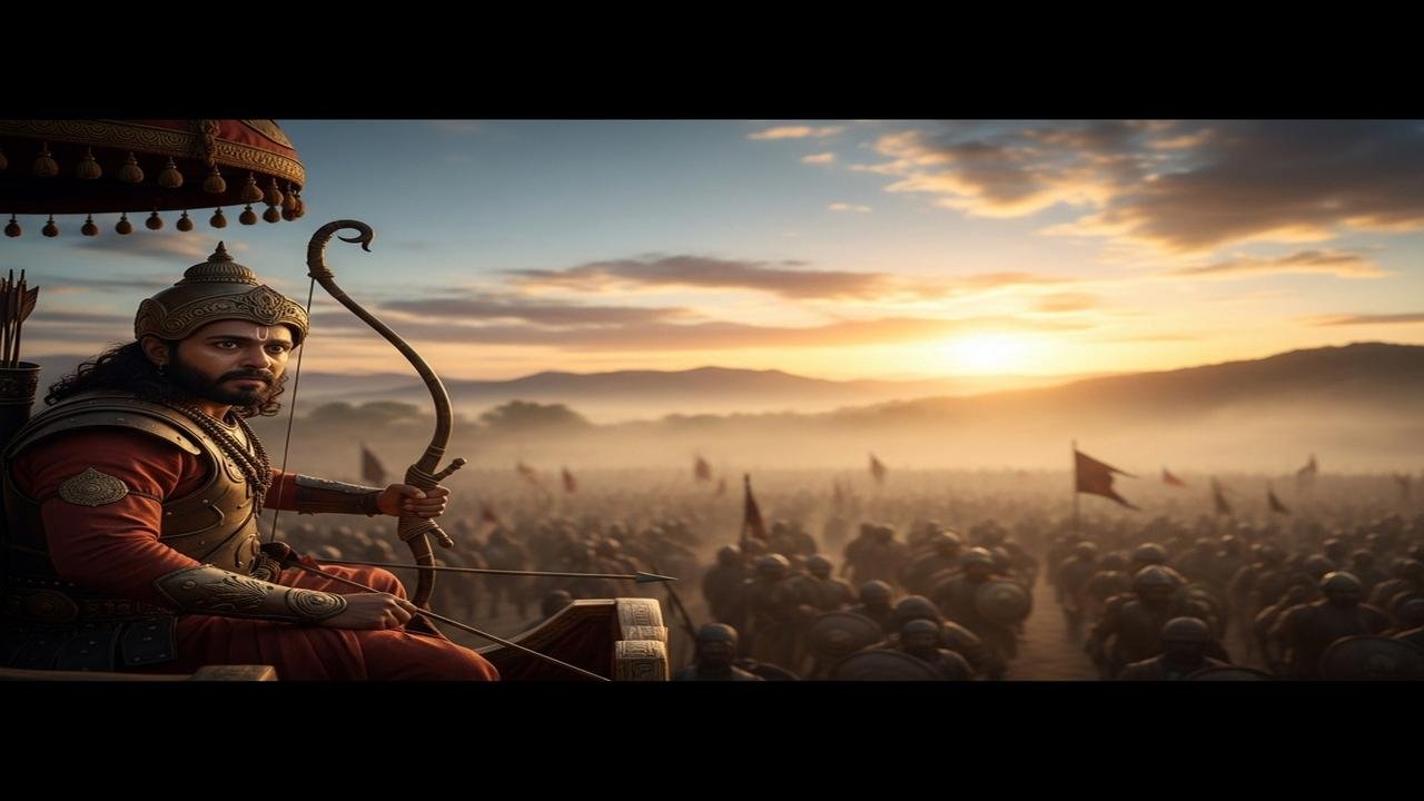 Arjuna Sees His Teachers, Elders, and Friends Standing in Opposition