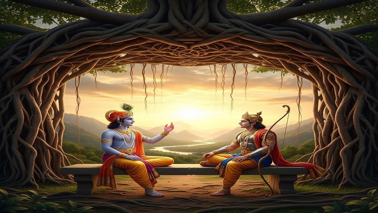 Krishna Explains the Inverted Tree of Material Existence