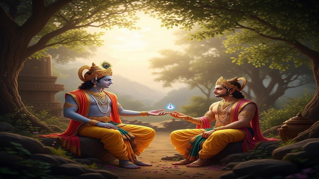 Krishna Explains Action in Three Gunas
