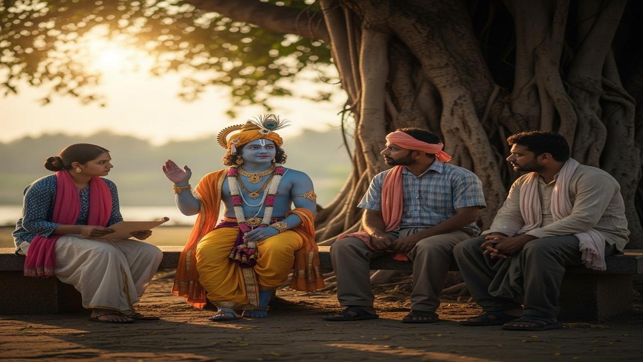 Krishna Explains Three Types of Workers