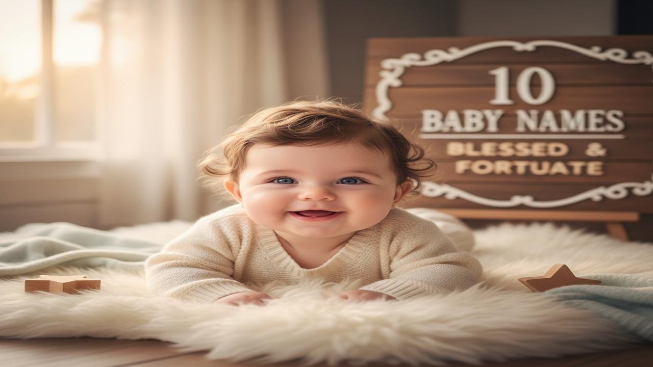10 baby names that mean 'blessed' or 'fortunate'