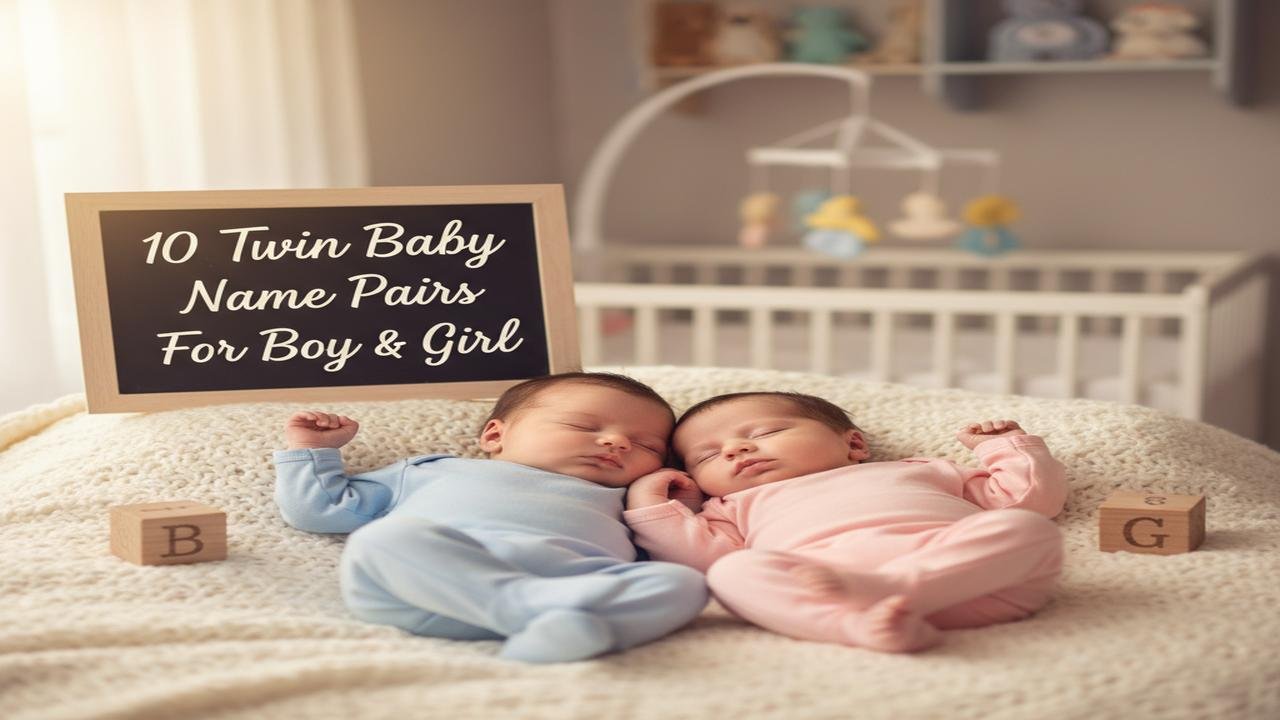 10 twin baby name pairs for boy & girl