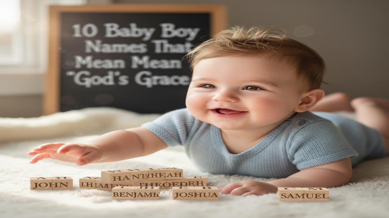 10 baby boy names that mean 'God's grace'
